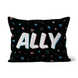 Trans Ally Transgender Pride Faux Suede Cushion