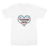 Transfemme Energy Trans Transgender Pride Heart  T-Shirt
