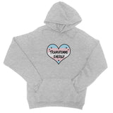 Transfemme Energy Trans Transgender Pride Heart College Hoodie