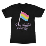 Pan Educated and Pretty Pansexual Pride T-Shirt