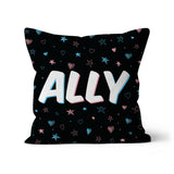 Trans Ally Transgender Pride Faux Suede Cushion