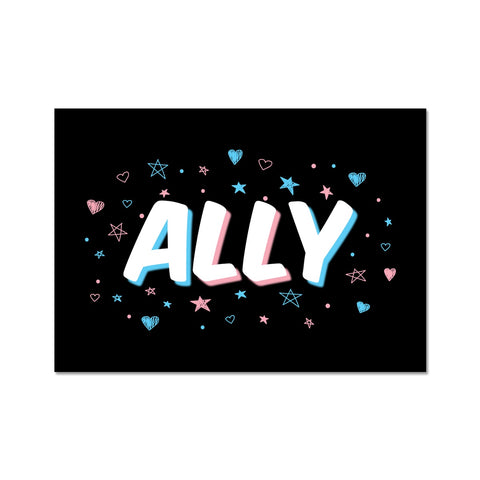 Trans Ally Transgender Pride Fine Art Print