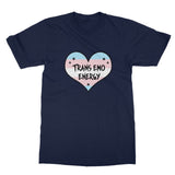 Trans Emo Energy LGBTQ Punk Transgender Pride Heart Softstyle T-Shirt
