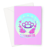 Fight Like a Girl Roses Greeting Card