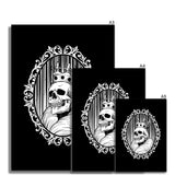 The King Gothic Crowned Skull Cameo Fine Art Print