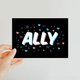 Trans Ally Transgender Pride Classic Postcard