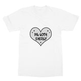 Big Goth Energy Grey and Black Heart T-Shirt