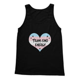 Trans Emo Energy LGBTQ Punk Transgender Pride Heart Softstyle Tank Top