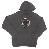 Baphomet 666 Goat Pentagram College Hoodie