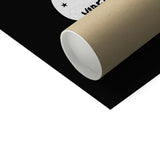 Goth Vibes Only Grey and Black Punk Heart Fine Art Print