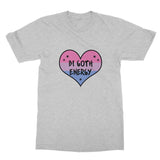 Bi Goth Energy LGBTQ Punk Bisexual Pride Heart Softstyle T-Shirt