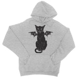 Black Witches Cat Hissing Pullover College Hoodie