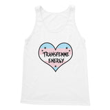 Transfemme Energy Trans Transgender Pride Heart Tank Top