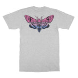 Bi Pride Death Moth Softstyle Bisexual T-Shirt