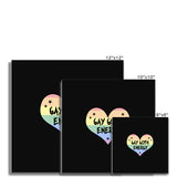 Gay Goth Energy LGBTQ Punk Pride Heart Fine Art Print