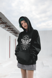 Deaths Head Hawk Moth Pentagram Black Hoodie